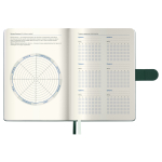 Ежедневник недатированный, А5, 136л., кожзам, Berlingo "Symbol", с магнитной застежкой, зеленый
