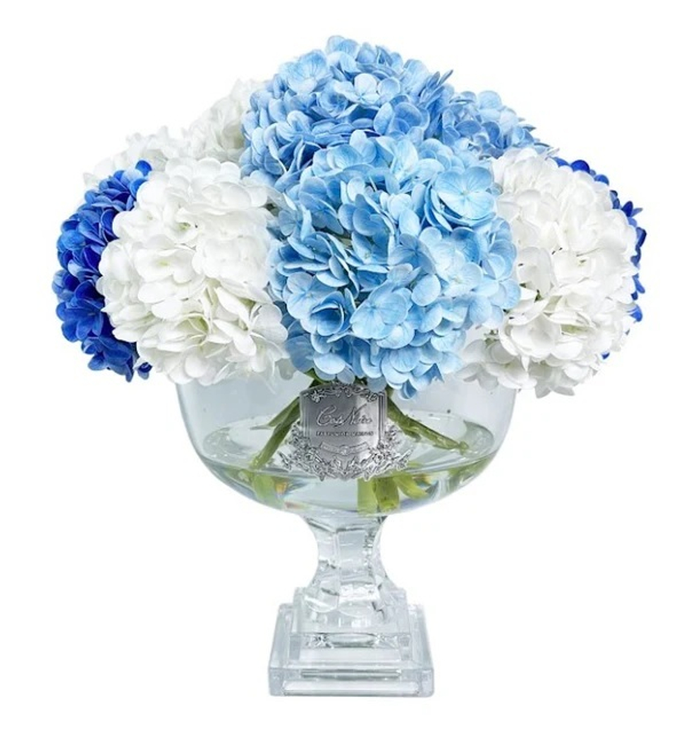 nan Provence Hydrangea BouquetБукет гортензий Cote Noire Белый / Голубой