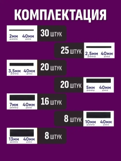 Набор термоусадочных трубок 127 штук (7 размеров)
