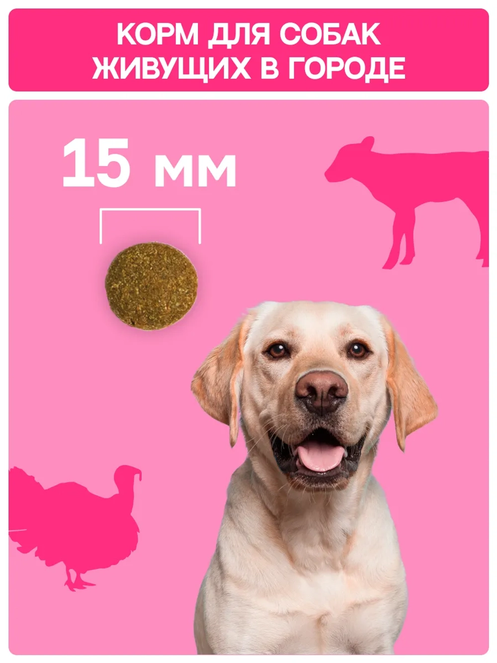 Сухой корм MOLINA SENSITIVE для взрослых собак средних и крупных пород с Индейкой и телятиной 12кг