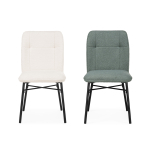 Стул на металлокаркасе Woodville Denis beige, black