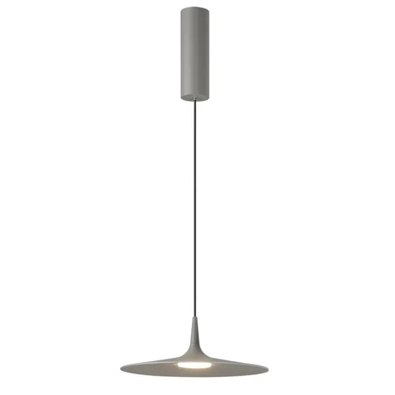7038/12L HIGHTECH ODL25 000 серый/металл/акрил Подвесной светильник IP20 LED 12W 3000K AC90-260V SOMBRA