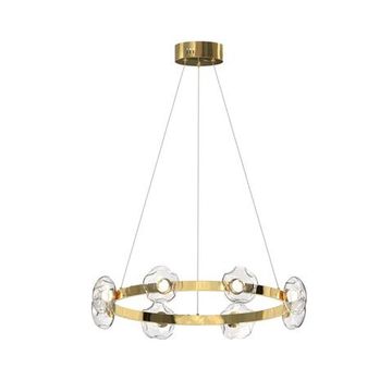 Люстра подвесная 56W 3500K APL.072.33.08 латунь Klarissa Aployt