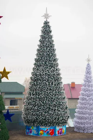 Уличная сосна Уральская зеленая с белыми кончиками 16 м., каркасная, Леска, Green Trees (GT16URLESWK)