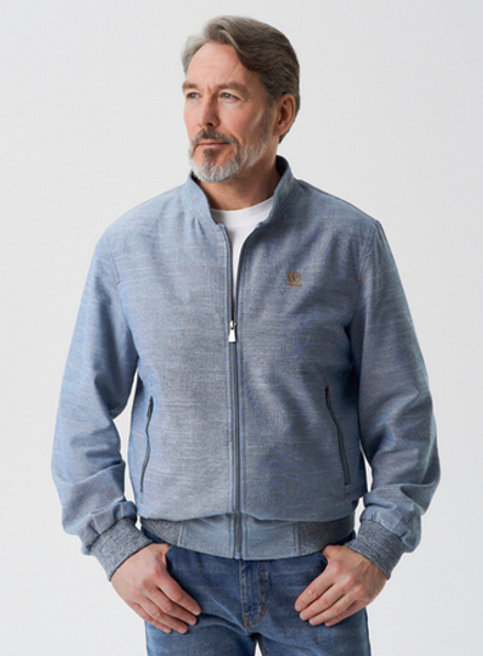 Ветровка мужская из натурального волокна в стиле smart-casual