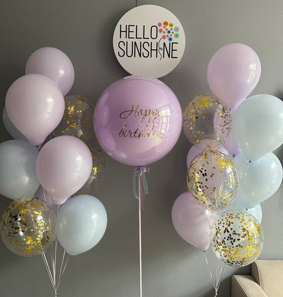 Набор шаров Фиолетовое Золото