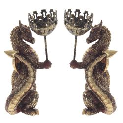 GAEM Подсвечник "Дракон", D6 см, L11 W12 H23 см, 2в.