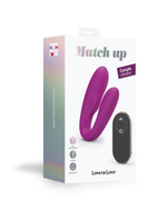 Лиловый вибратор для пар Match Up Couple Vibrator with Remote Control (Цвет: лиловый)