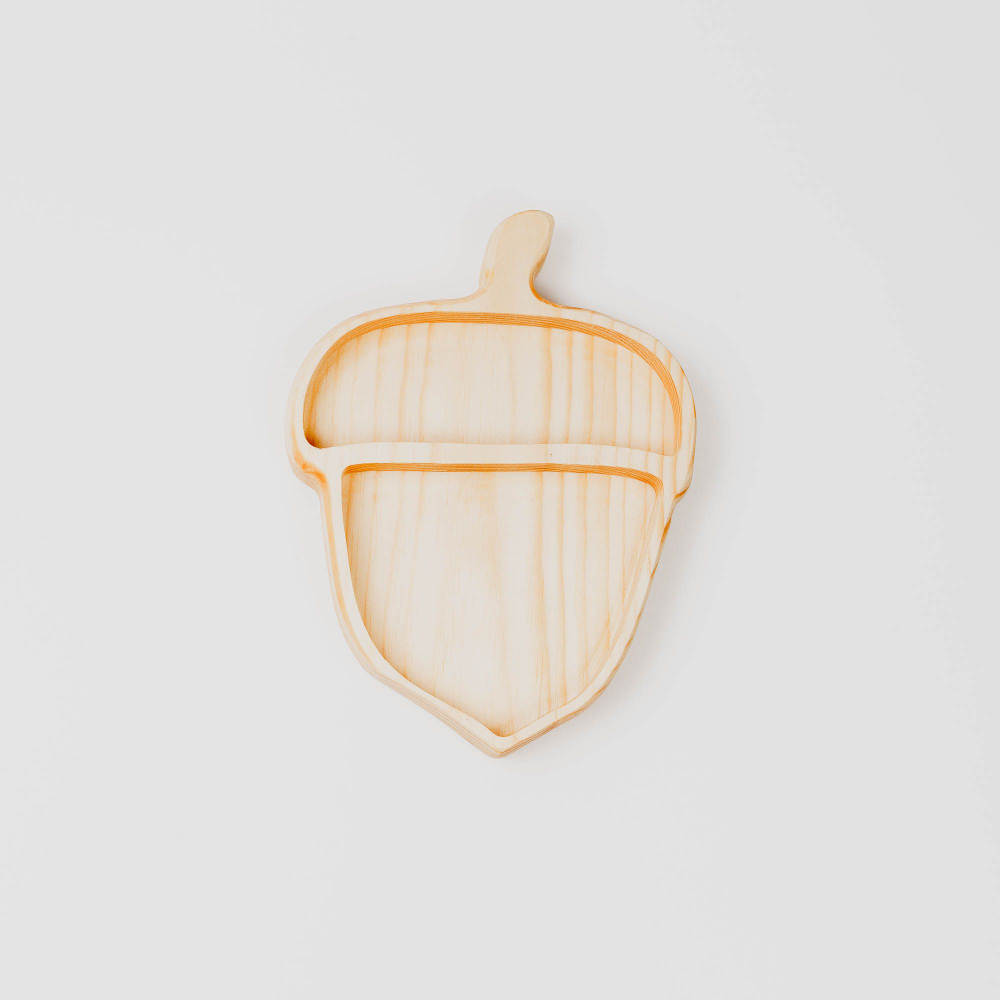 Деревянная менажница "Жёлудь" из кедра