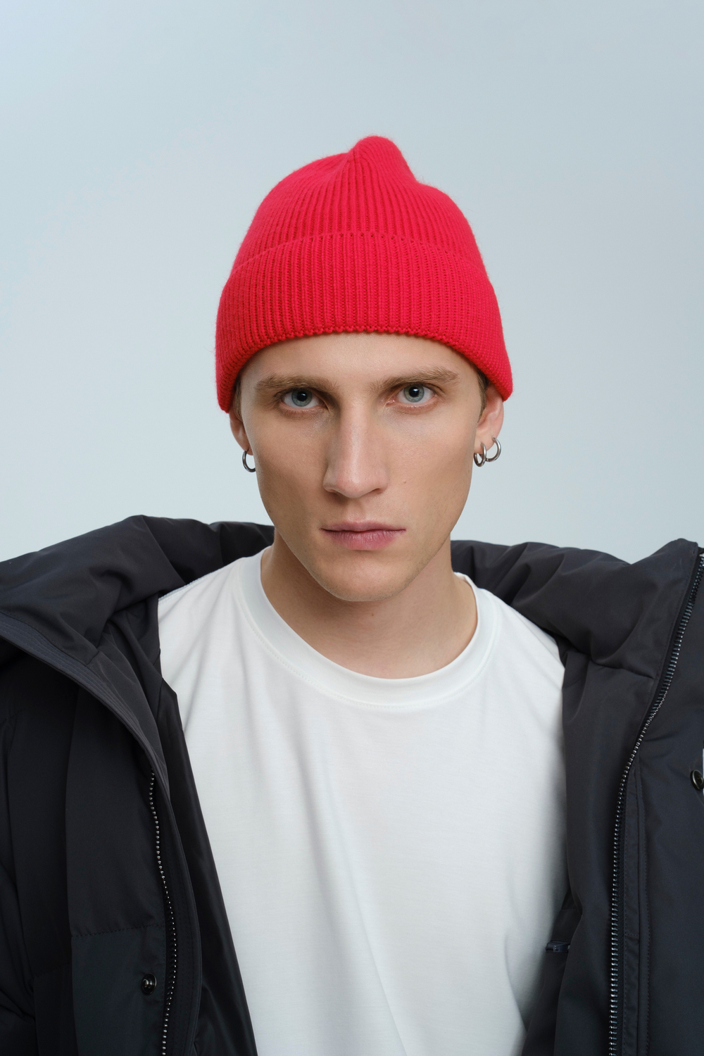 Шапка из шерсти | red