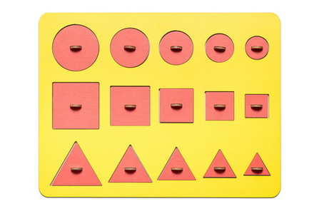 Рамки-вкладыши М. Монтессори Больше-меньше