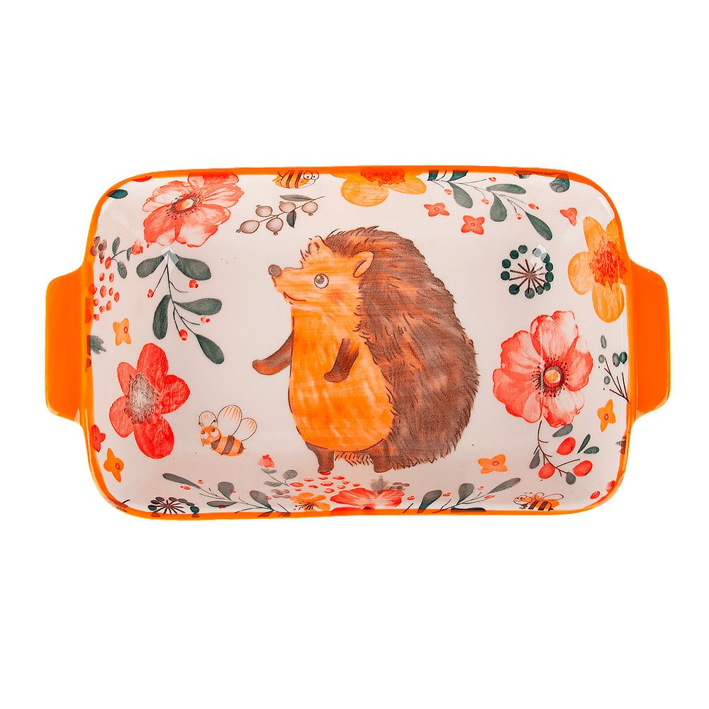Блюдо для запекания "Kawaii Forest.Hedgehog" 22*12,5*5см. v=600мл. (фарфор) (min9) (транспортная упа