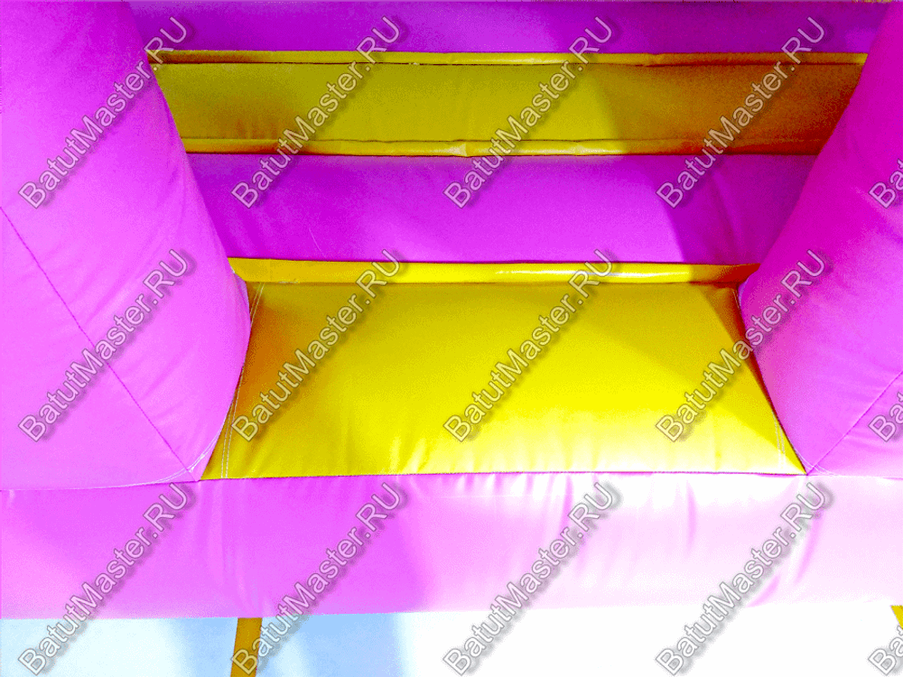 Коммерческий надувной батут "Мороженое розовое" 6*4*2,8 м