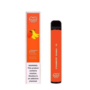 Puff Bar PLUS 800 2.0% SE Strawberry Banana (клубника-банан)