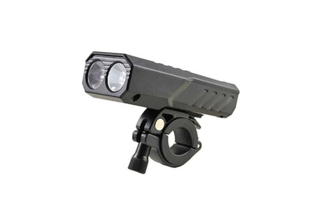 Фонарь передний LS 07181 600lm,2светодиода,6режимов,Li-Polyаккум,USB,пластик,черный