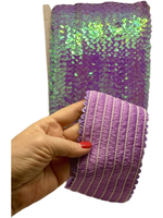 Тесьма эластичная пайтки ш-7см сиреневый 1м