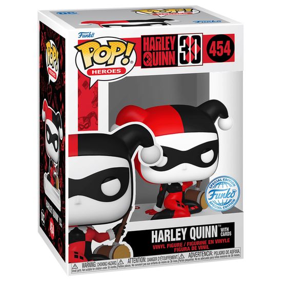 Фигурка Funko POP! Heroes DC Harley Quinn 30 Harley Queen w/Cards (Exc) (454) 66318 / Фигурка Фанко ПОП! по мотивам вселенной "DC", Харли Квинн