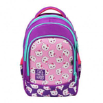 Ранец школьный Гармония 40*28*18см, анатом. спинкой, 1 отдел, 2 кармана, 2 боковых кармана "Котики"