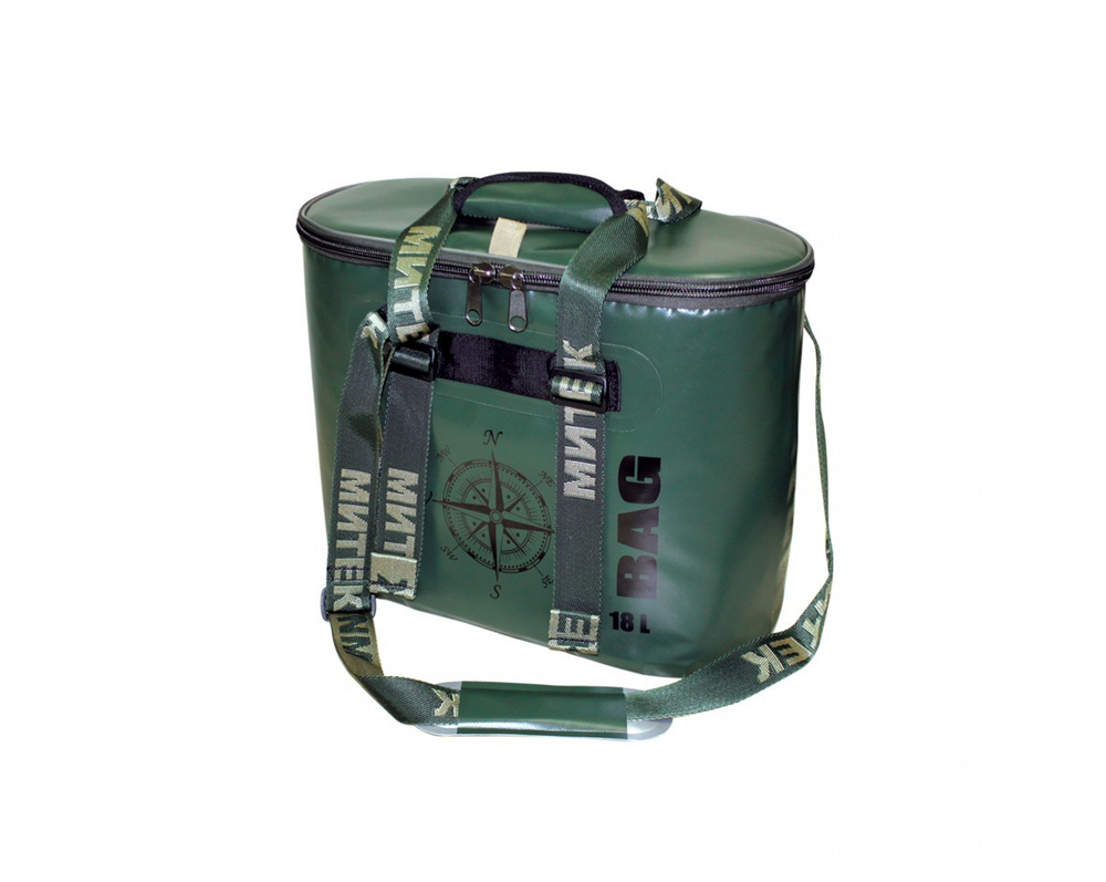 СУМКА ТЕРМОС МИТЕК (40Х20Х31СМ) ОВАЛ (СЕРОЕ)