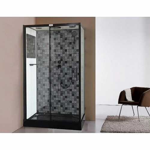 Душевая кабина Esbano Elegancia ESB-1280CKR 120x80 стекло прозрачное/профиль черный