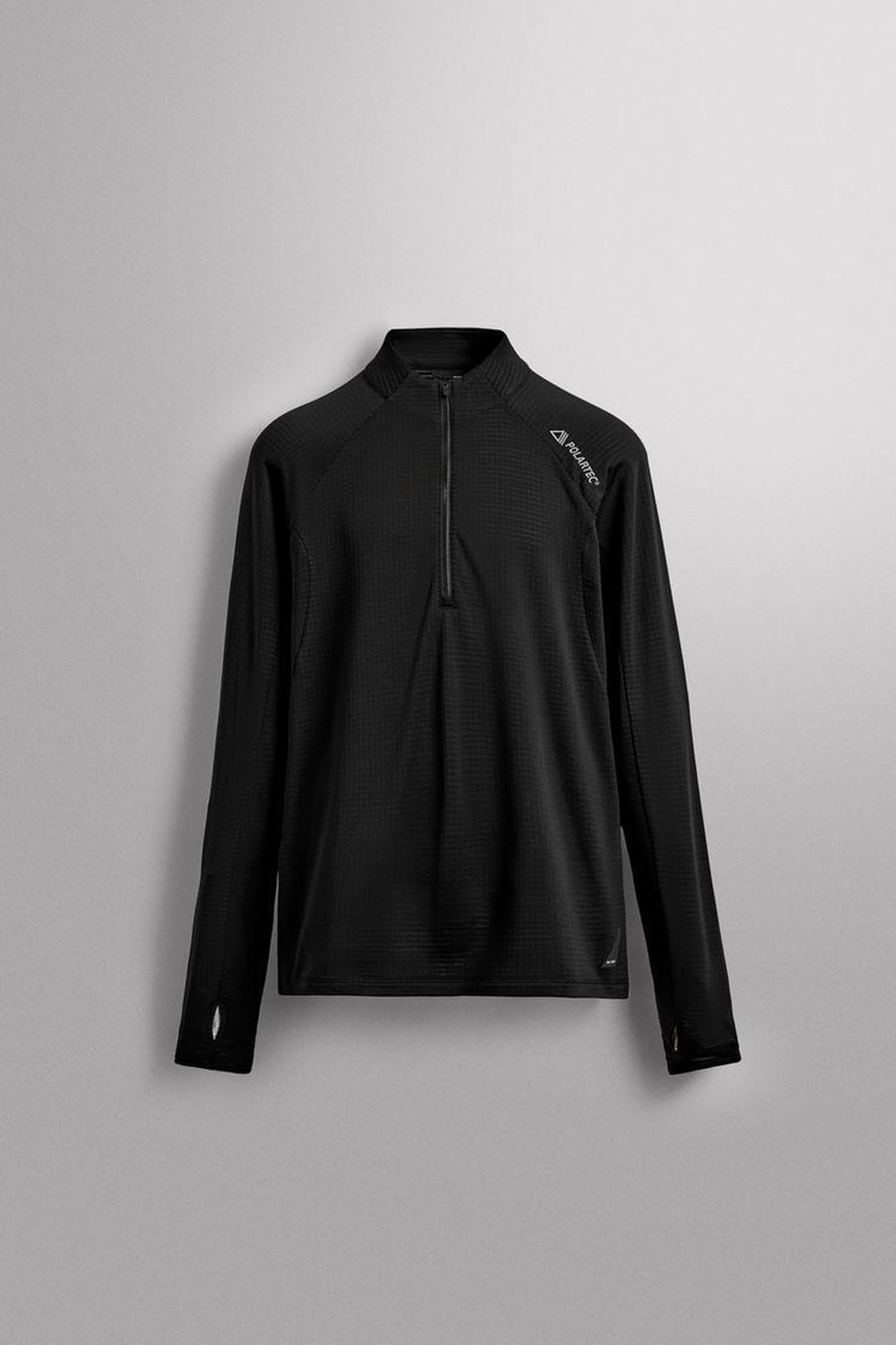 ZARA ТОЛСТОВКА POLARTEC © С ВОРОТНИКОМ НА МОЛНИИ, ЧЕРНЫЙ