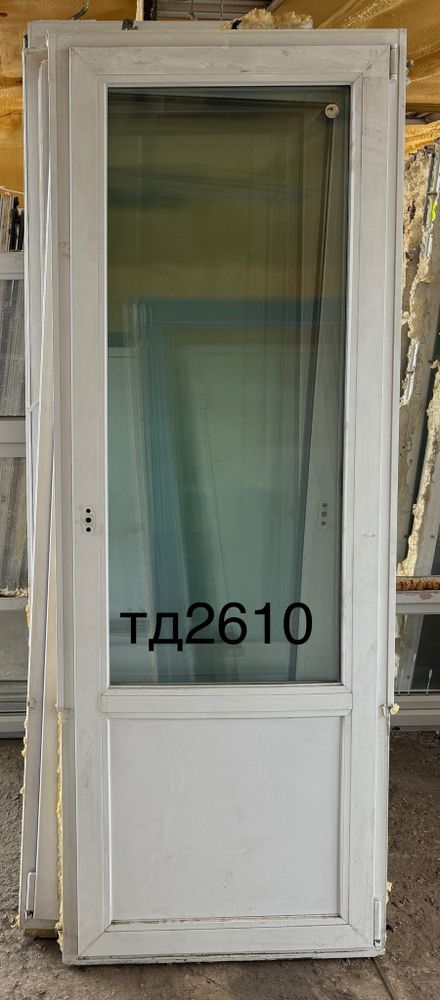 Дверь Пластиковая Б/У 213(в) х 78(ш) Балконная