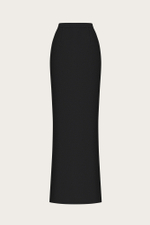 ЮБКА ИЗ ЧЕРНОЙ КОСТЮМНОЙ ТКАНИ