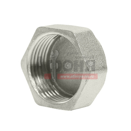 Заглушка 1/2'' вн с контр отв VRT® никель