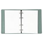 Тетрадь на кольцах А5 (180х220 мм), 120 л., под фактурную кожу, BRAUBERG А5 "Joy", бирюзовый/серо-голубой, 129993