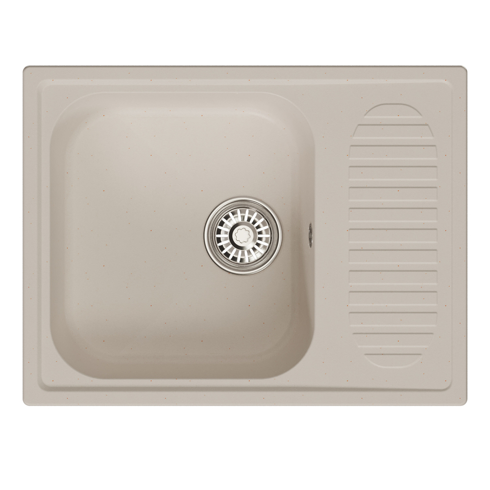 Мойка ML-GM18 КОМФОРТ с крылом, белая (331), 640*490*190мм