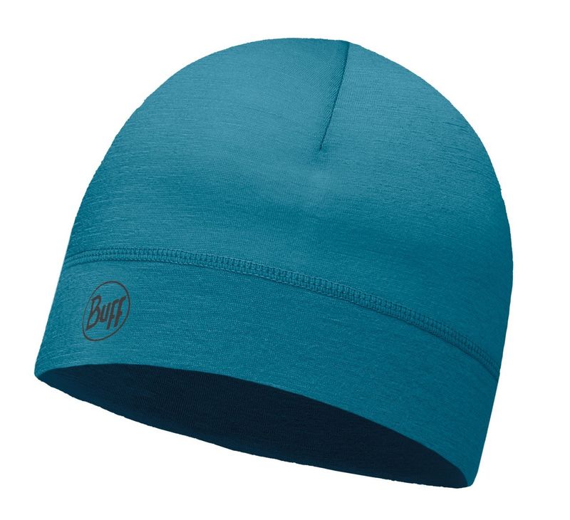 Тонкая шерстяная шапка Buff Solid Lake Blue Фото 1