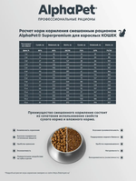 Корм для кошек сухой AlphaPet Superpremium для взрослых кошек с чувствительным пищеварением , с ягненком, 7 кг