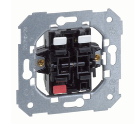 Выключатель Simon 75 75398-39, встраиваемый, двухклавишный, IP20, пластик