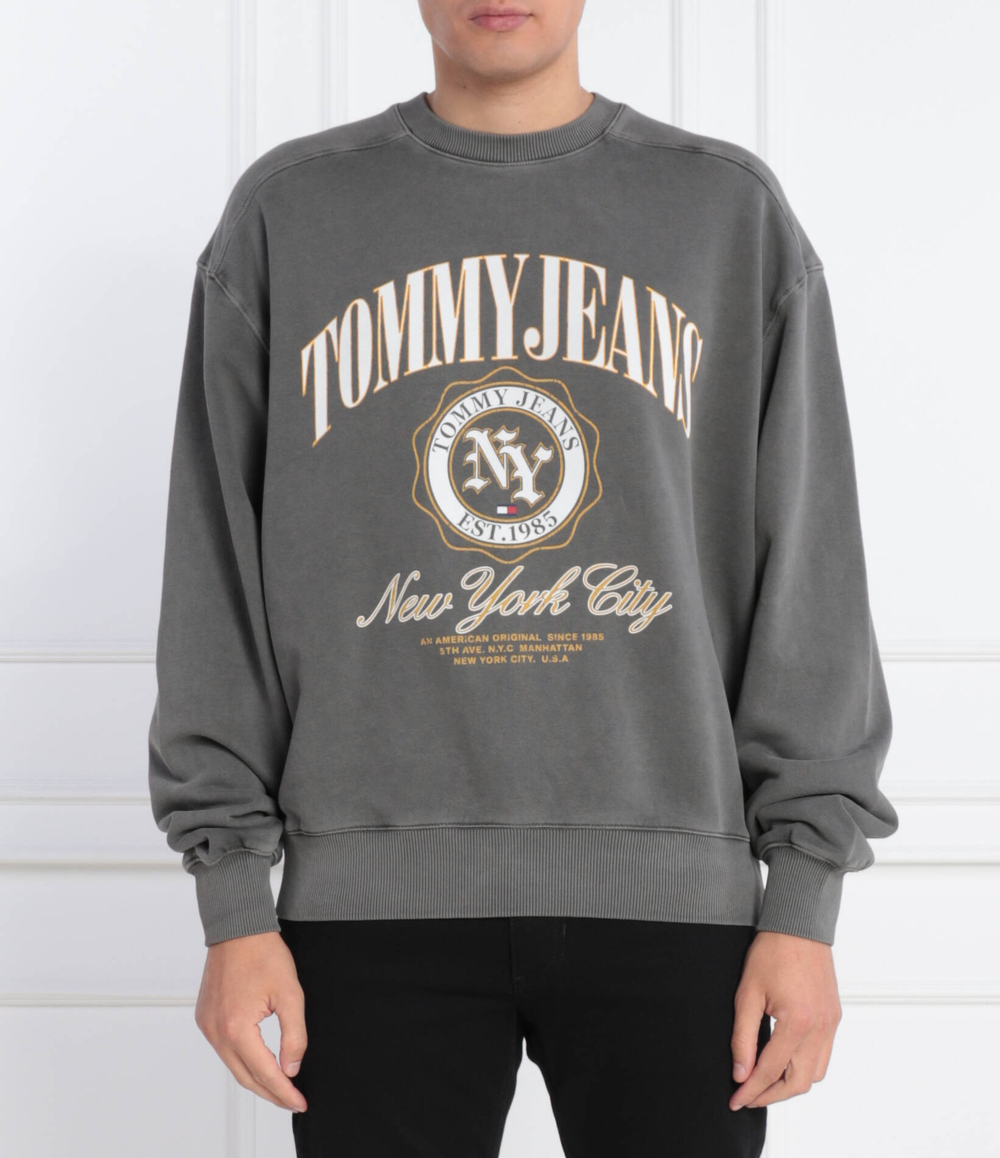 Худи TJM BOXY LUXE VARSITY CREW Tommy Jeans - графитовый(DM0DM17798)