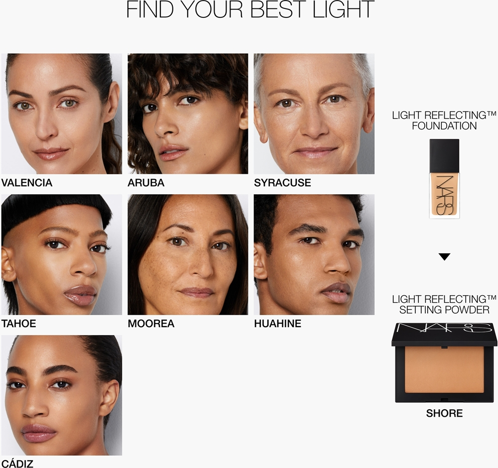 NARS Light Reflecting Foundation - Тональная основа для естественного сияния оттенок SYRACUSE, 30 ml