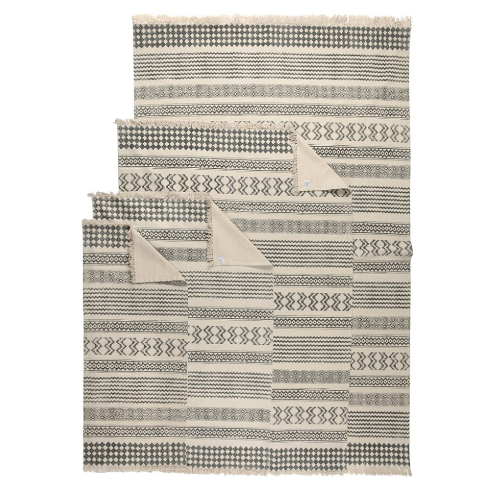 Ковер 70х160 Tkano Ethnic с контрастным орнаментом и бахромой