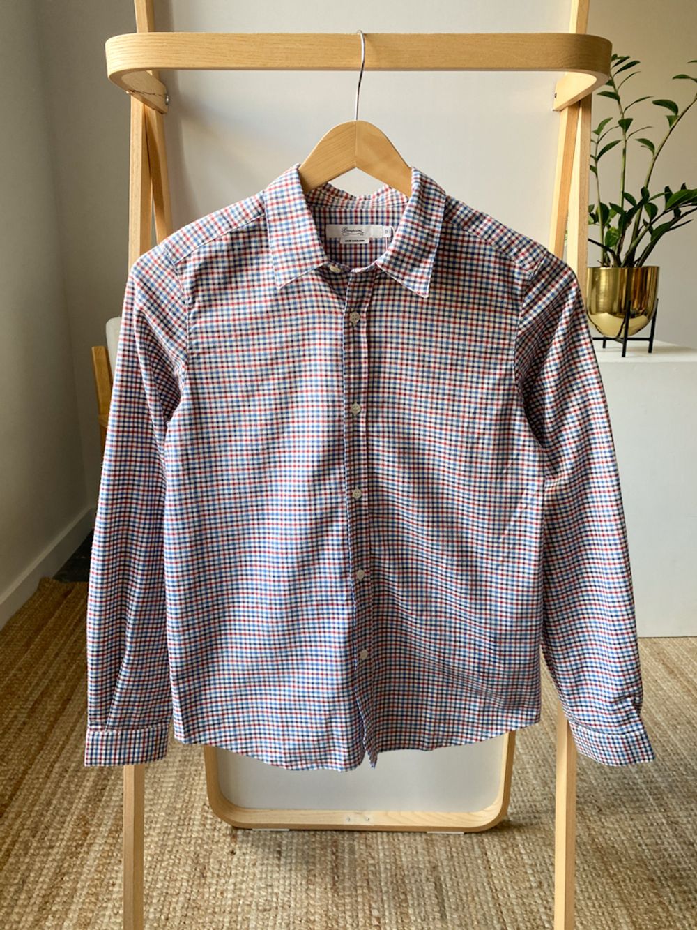 Новая хлопковая рубашка Bonpoint, 152