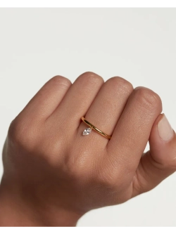 Кольцо женское PDPaola Rain Solitary серебро 925 пробы покрытое золотом 750 пробы AN01-966