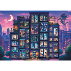 Pazl \ Puzzle \ Пазлы Puzzles - "1000 Premium Plus" - At-Home Fantasy: A Night Full of Stories