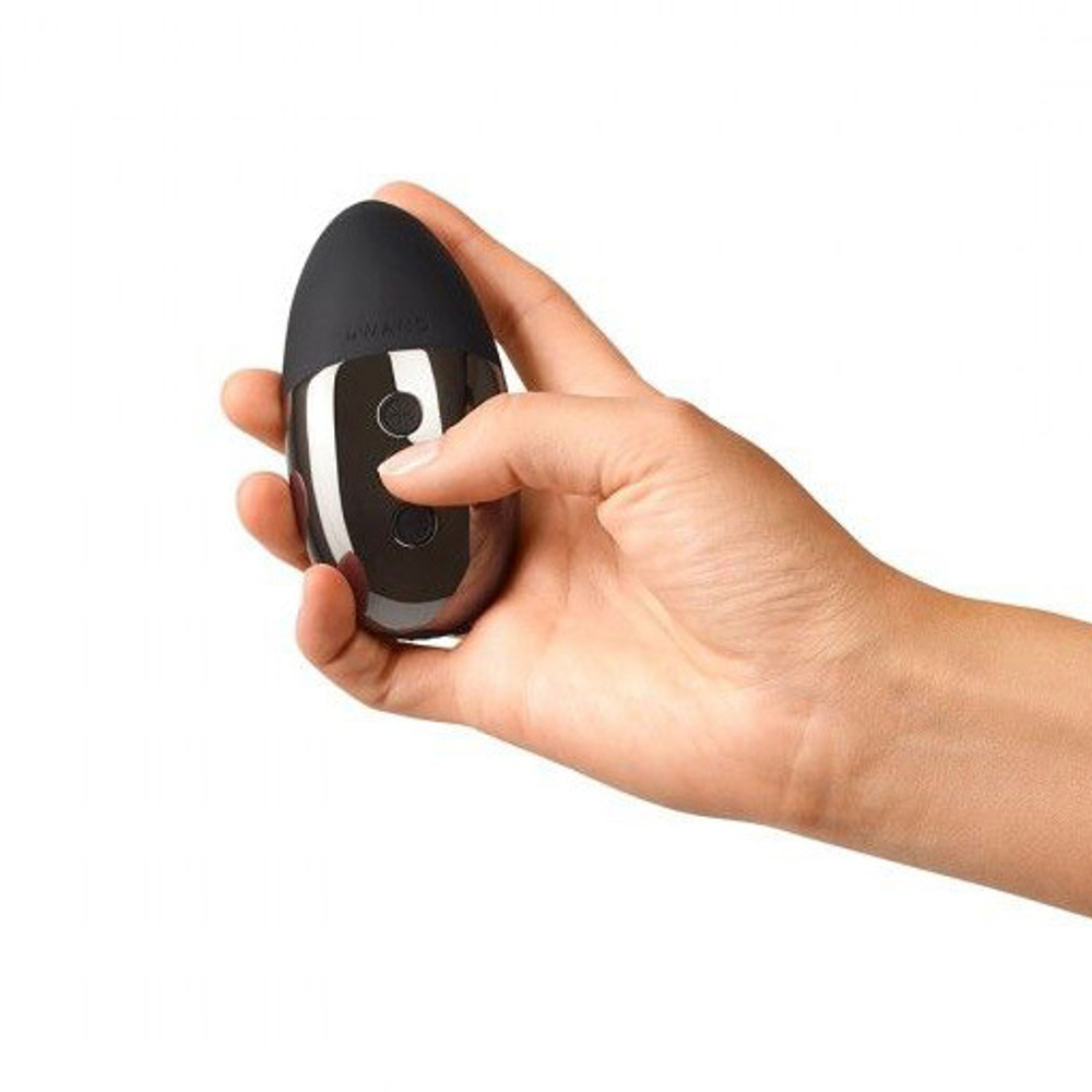 Чёрный утяжеленный премиум-вибратор 9,6см Le Wand Point Black LW-016-BLK