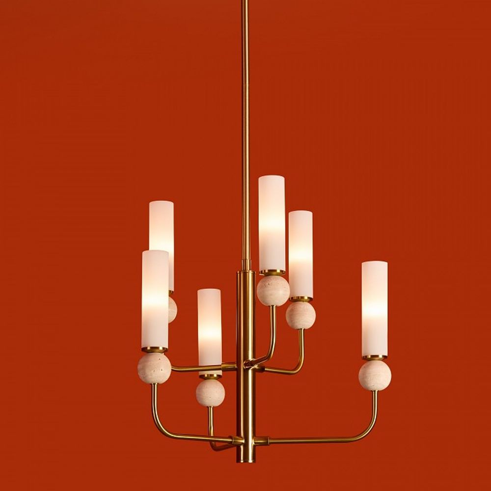 Люстра на штанге Freya Sunspot FR5482CL-06BS1