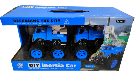 Набор машинок - конструктор DIY CAR "Полицейская спецтехника"