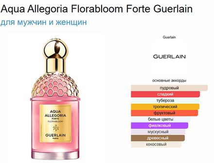 GUERLAIN Aqua Allegoria Florabloom Forte (duty free парфюмерия)