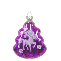 GAEM Украшение новогоднее "Елочка с лошадкой", L8 W2,5 H11 см