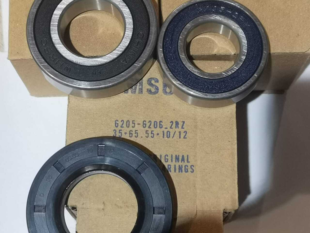 Ремкомплект 35x65.55x10/12  6205 - 6206 стиральной машины Samsung (Самсунг) подшипник плюс сальник плюс смазка