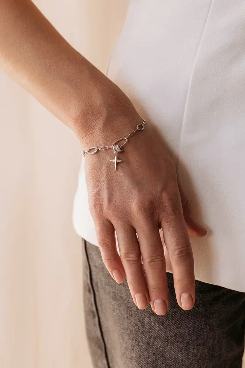 Браслет "Блеск" с крупной цепью