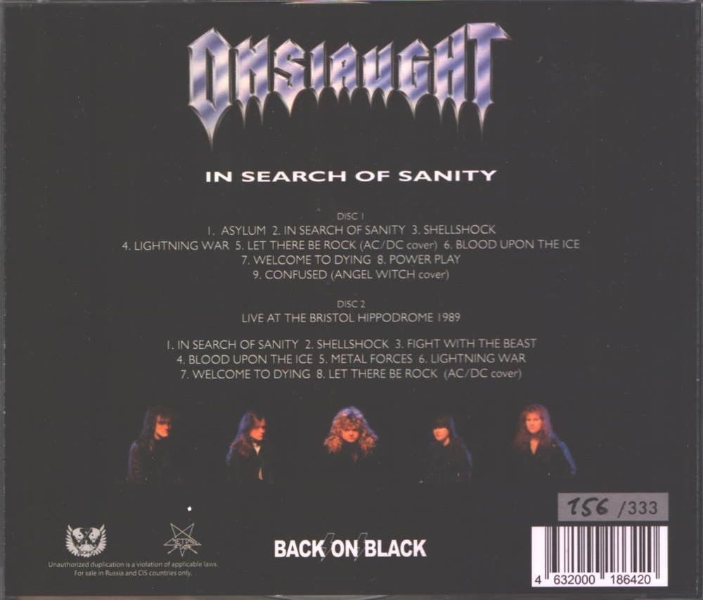 Onslaught / In Search Of Sanity (RU)(2CD)