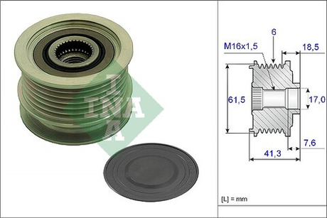 Schaeffler INA - 535023410-INA - Alternator Freewheel Clutch