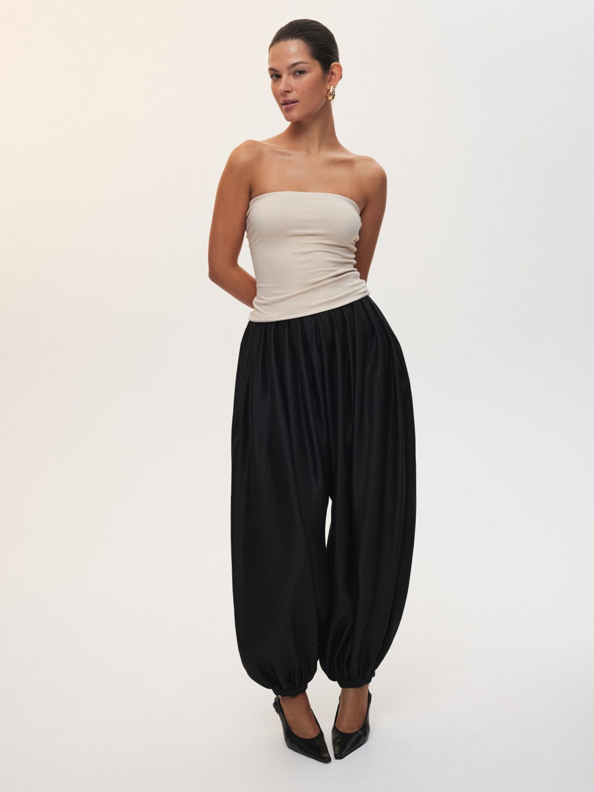 Объемные брюки-аладдины Moonlight Mirage