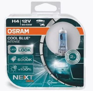 Автолампа H4 12V 60/55W P43t Osram  +100% 5000К COOL BLUE intens NextGen (64193CBN-HCB_Box) к-т ORIG